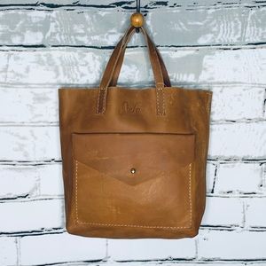 NWT Sseko Designs Brown Leather Shopper Tote